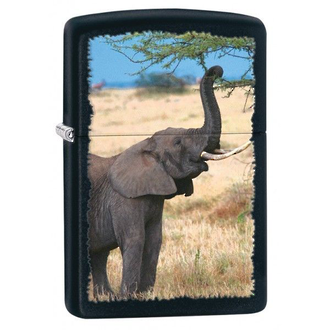 Zippo Elephant Windproof Lighter - Black Matte 28666
