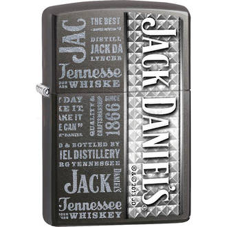 Zippo Jack Daniels Windproof Lighter, Grey Dusk - 28577