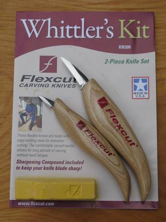 Flexcut Carving Tools Whittler's Kit High Carbon Steel, Polishing Compound  (KN300)