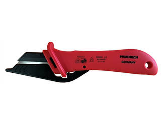 Friedrich Cable Stripping Knife with Fold Back Blade Guard