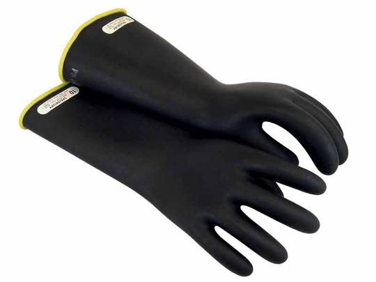 Class 1 Rubber Insulating Gloves - Up To 10,000V