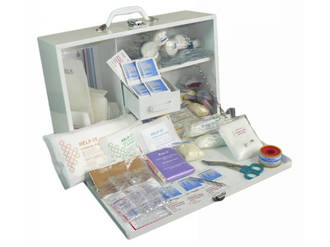 6-25 Person First Aid Kit in Metal Cabinet