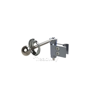 Medical Swivel Bar 95mm with 25mm Ball head and 25mm Tube Clamp