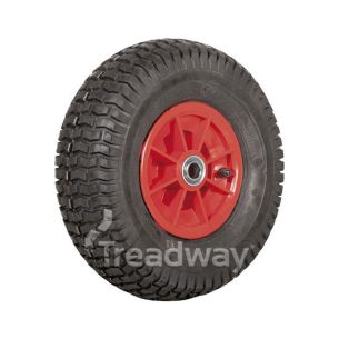 Wheel 6" Plastic Red 3/4" FB Rim 13x500-6 4ply Turf Tyre W130 Deestone