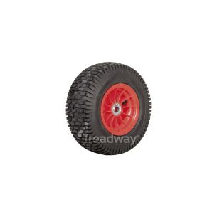 Wheel 4.75-8" Plastic Red 1" FB Rim 16x650-8 4ply Turf Tyre W130 Deestone