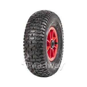 Wheel 6" Plastic Red 3/4" Bush Rim 13x500-6 4ply Turf Tyre W130 Deestone