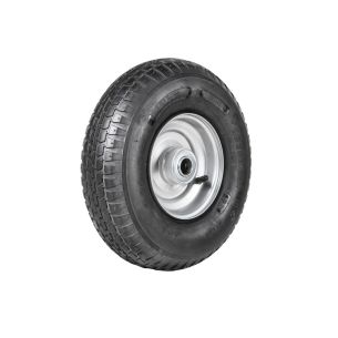 Wheel 2.50-6" Silver 1" FB Rim 400-6 4ply Barrow Tyre W110 Deestone