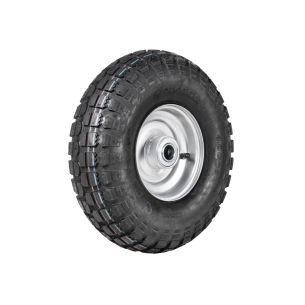 Wheel 2.50-6" Silver 1" FB Rim 400-6 4ply HD Tyre W106