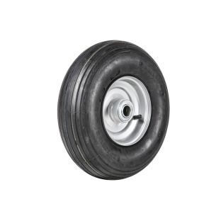 Wheel 2.50-6" Silver 1" FB Rim 400-6 4ply Rib Tyre W104 +T Deestone