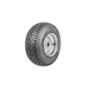 Wheel 4.50-6" Silver 1" FB Rim 13x500-6 4ply Turf Tyre W130 Deestone