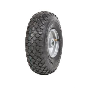 Wheel 2.50-4" Silver 3/4" FB Rim 300-4 4ply Diamond Tyre W108 +T Deestone