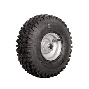 Wheel 2.50-4" Silver 3/4" FB Rim 410/350-4 4ply Diamond Tyre W108 +T Deestone