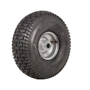 Wheel 2.50-4" Silver 3/4" FB Rim 11x400-4 4ply Turf Tyre W130 Deestone