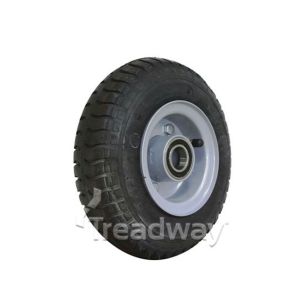 Wheel 2.50-4" 2pc Silver 25mm BB Rim 250-4 4ply Industrial Tyre W102 Deestone