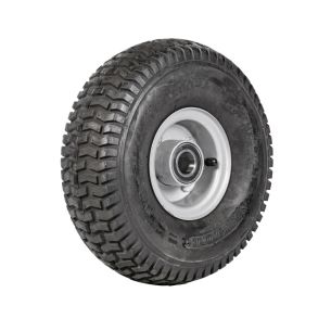 Wheel 2.50-4" 2pc Silver 25mm BB Rim 11x400-4 4ply Turf Tyre W130 Deestone