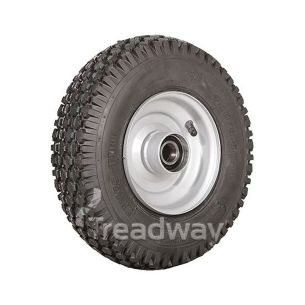 Wheel 2.50-6" Silver 25mm BB Rim 410/350-6 4ply Diamond Tyre W108