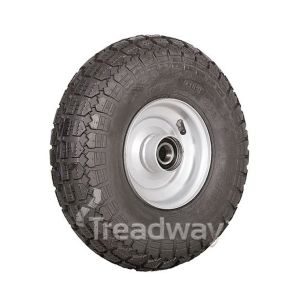 Wheel 2.50-6" Silver 25mm BB Rim 400-6 4ply HD Tyre W106