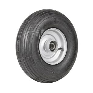Wheel 2.50-6" Silver 25mm BB Rim 400-6 4ply Rib Tyre W104 +T Deestone