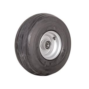 Wheel 4.50-6" Silver 25mm BB Rim 15x600-6 10ply Rib Tyre W140