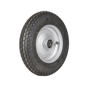 Wheel 2.50-8" Silver 20mm BB Rim 350-8 4ply Univ Tyre W118 Deestone