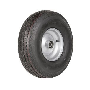 Wheel 3.75-8" Silver 25mm BB Rim 570-8 6ply Road Tyre W116 Deestone