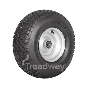Wheel 5.50-8" Silver 25mm K Bush Rim 18x750-8 4ply Turf Tyre W149 Deestone