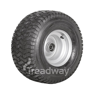 Wheel 7.00-8" Silver 25mm K Bush Rim 18x950-8 4ply Turf Tyre W130 Trax