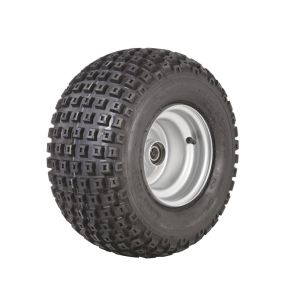 Wheel 7.00-8" Silver 25mm BB Rim 18x950-8 6ply Knobby Tyre W134