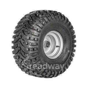 Wheel 7.00-8" Silver 25mm BB Rim 22x11-8 4ply ATV Tyre W150 Deestone