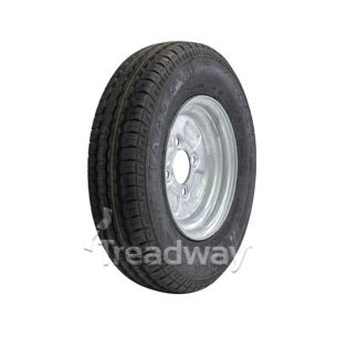 Wheel 4.00-10" Galv 4x4" PCD Rim 145R10 84N Road Tyre WR068
