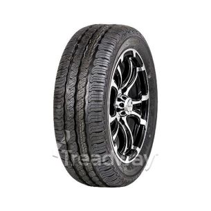 Wheel 13x5" Alloy Loadstar XT Black 5x4.5" PCD Rim 195/50R13C 8ply Tyre WR068 Velocity