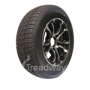 Wheel 13x5" Alloy Loadstar XT Black 5x4.5" PCD Rim 185/70R13 Tyre RP26 Westlake