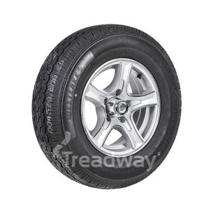 Wheel 14x5.5" Alloy Razor Silver 5x4.5" PCD Rim 195R14C 8ply Tyre H188 Westlake