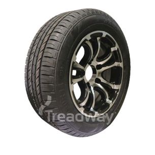 Wheel 14x6" Alloy Loadstar XT Black 5x4.5" PCD Rim 195/60R14 Hi Load Tyre WR080 Trax