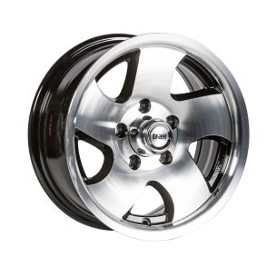 Rim 14x6 Alloy Twist Silver/Black 5x4.5" PCD