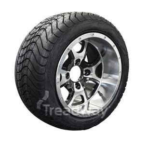 Wheel 12x7" Alloy Ravine 4x4" PCD Rim 215/50-12 4ply Road Tyre W152 Wanda