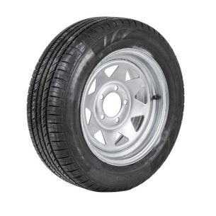 Wheel 14x5.5" Galv Spoke +15 5x4.75" PCD Rim 195/60R14 8ply Tyre W189 Trax 102Q