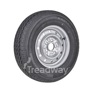 Wheel 14x5.5" Galv. 35mm Offset 5x4.5" PCD Rim 195R14C 8ply Tyre H188 Westlake