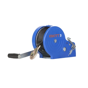 Winch with cover, strap & hook 900kg 2 Spd 4:1,8:1 Knott