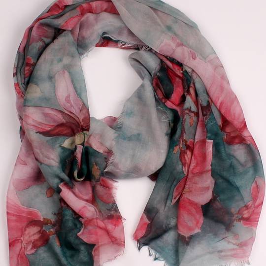 Alice & Lily printed  scarf green Style : SC/4573/GRN