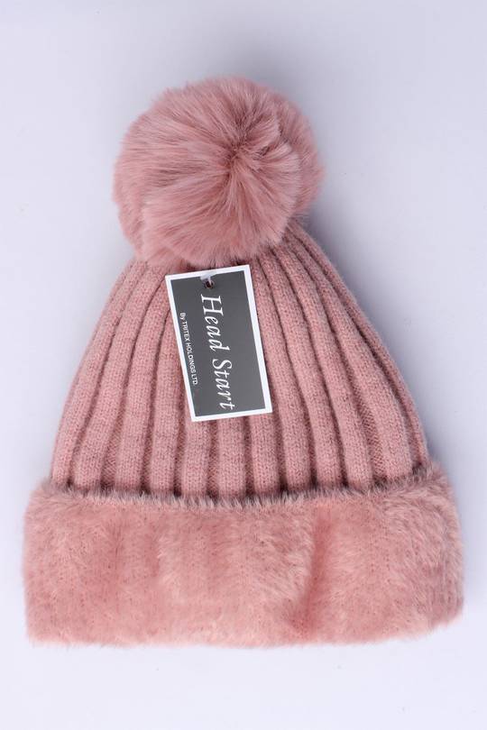 Headstart  wool viscose fleece lined beanie pink Style : HS/4750PNK