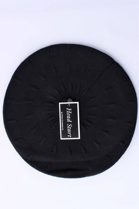 Headstart  cashmere beret black  Style : HS/4752BLK