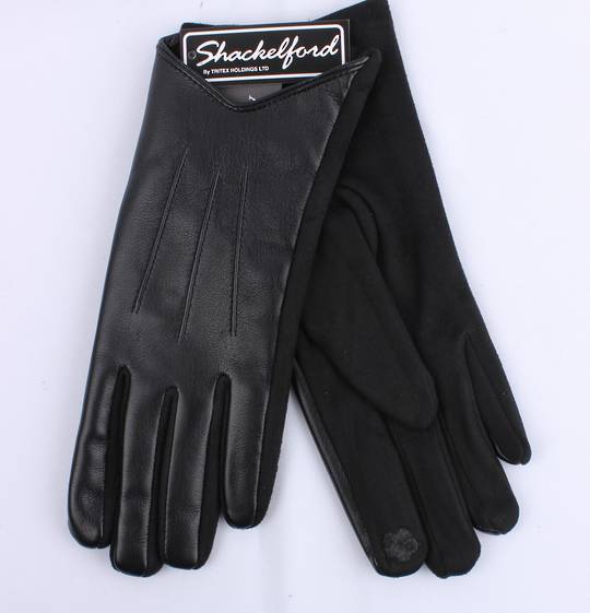 Shackelford faux leather glove black STYLE:S/LK5065BLK