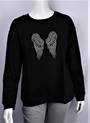 Alice & Lily sweatshirt w embroidered angel black Small STYLE : AL/ANGEL/BLK/S