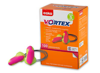 Esko Vortex Earplugs T-Shaped Corded ( 100 Pr )