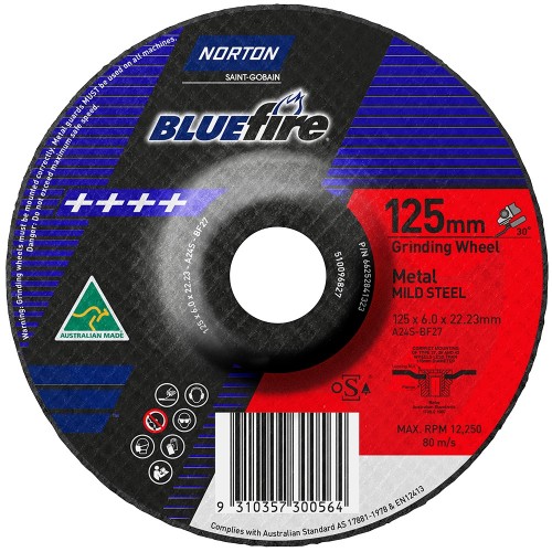 125x6x22 Metal Grinding Disc