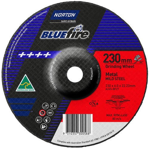230x6x22 Metal Grinding Disc