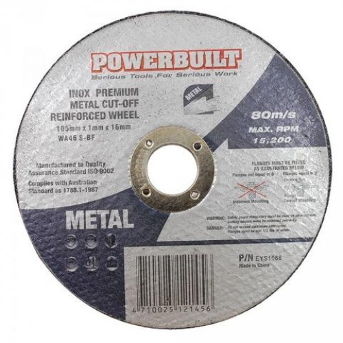 100mm Inox Metal Cut Off Disc