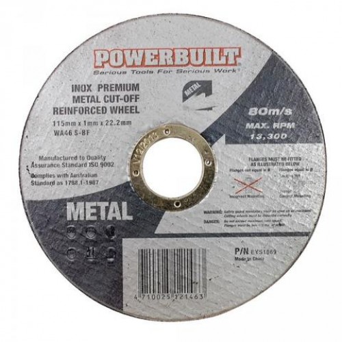 115mm Inox Metal Cut Off Disc