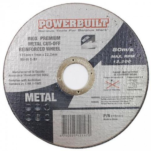 125mm Inox Metal Cut Disc